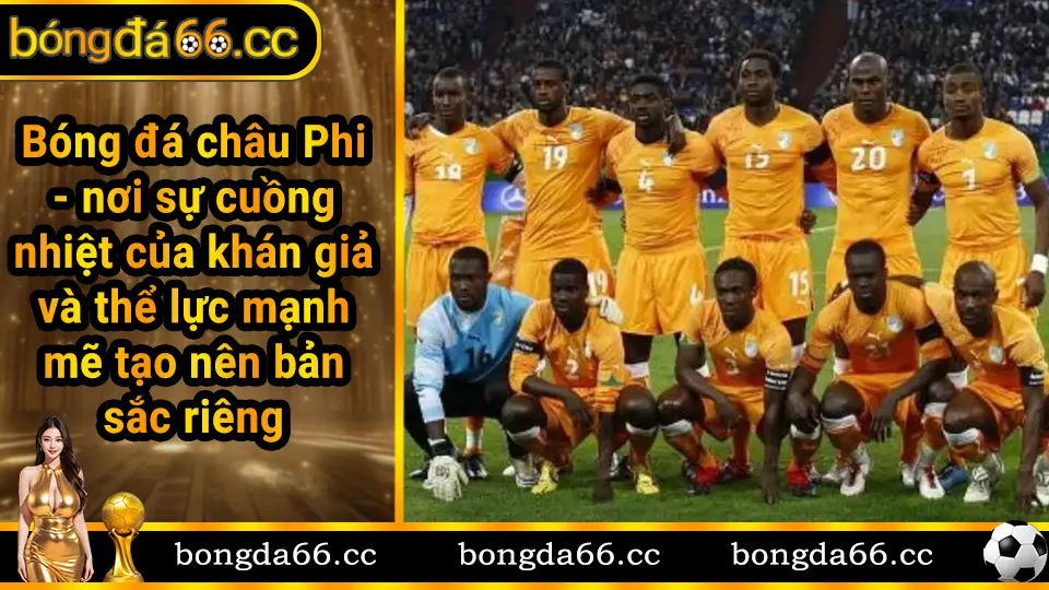 Bóng đá châu Phi với khán giả cuồng nhiệt và bầu không khí sôi động