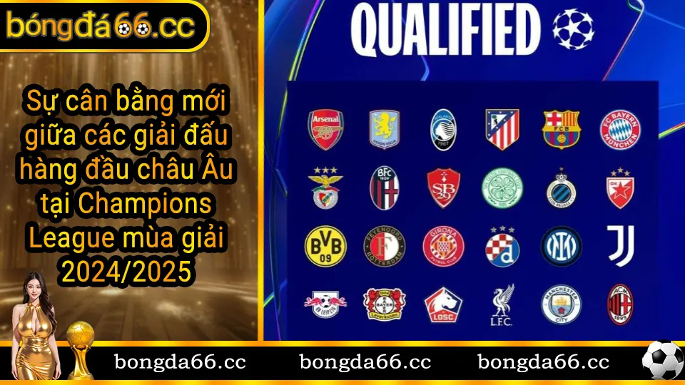 Cuộc cạnh tranh cân bằng giữa La Liga, Serie A, Bundesliga và Ligue 1 tại Champions League 2024/2025