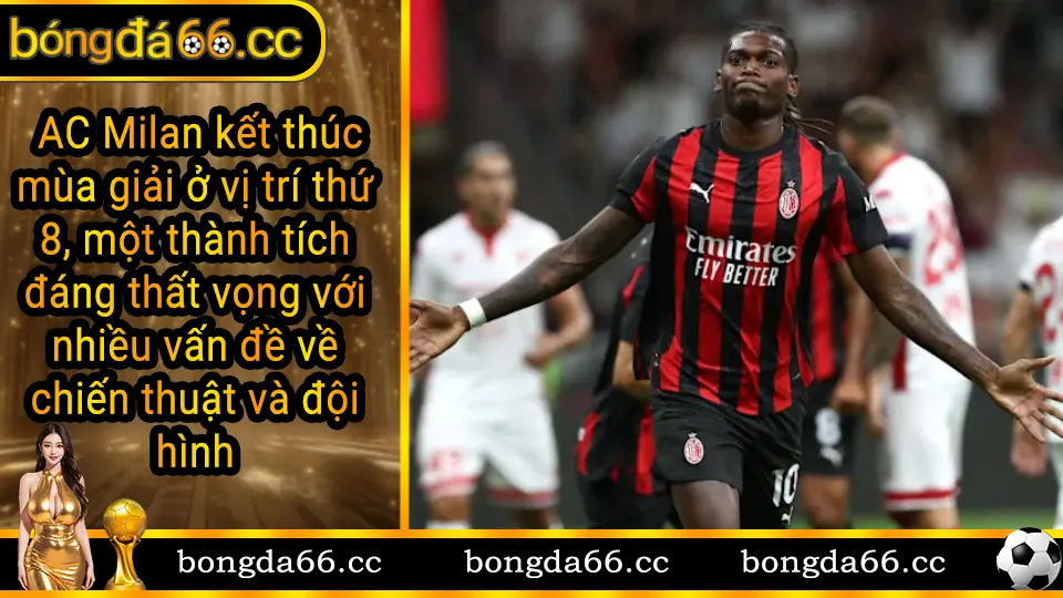 Phân tích hiệu suất AC Milan tại Serie A 2024 - Vị trí thứ 8